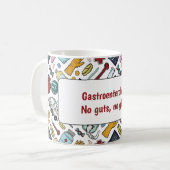 消化器内科のパンプン医師のパターンの贈り物 コーヒーマグカップ (正面左)