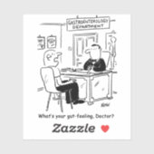 消化器科の手術中の漫画患者 シール (シート)