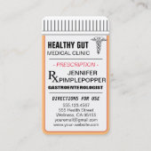 消化器科アポイントメント注意喚起 名刺 (正面)