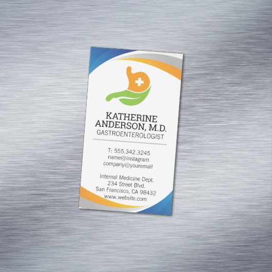 消化器科医のロゴ |内科 マグネット名刺 (インサイチュ)