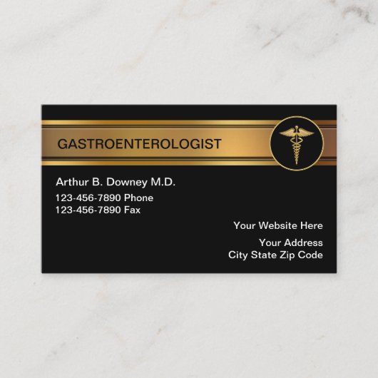 消化器科医の名刺 名刺 (正面)