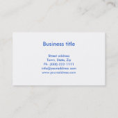 消化器科医の登録栄養士の腸の健康 名刺 (裏面)