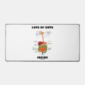 消化器系のユーモアの中の多くの根性 デスクマット (正面)