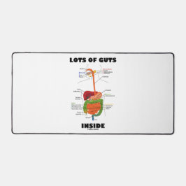 消化器系のユーモアの中の多くの根性 デスクマット
