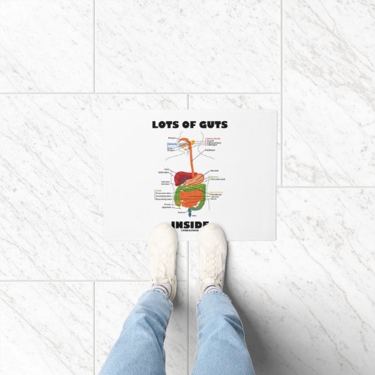 消化器系のユーモアの中の多くの根性 ドアマット (室内)