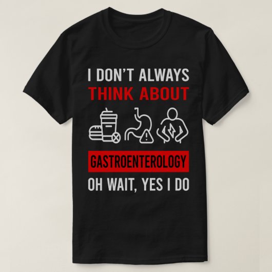 消化器考え医について Tシャツ (デザイン正面)