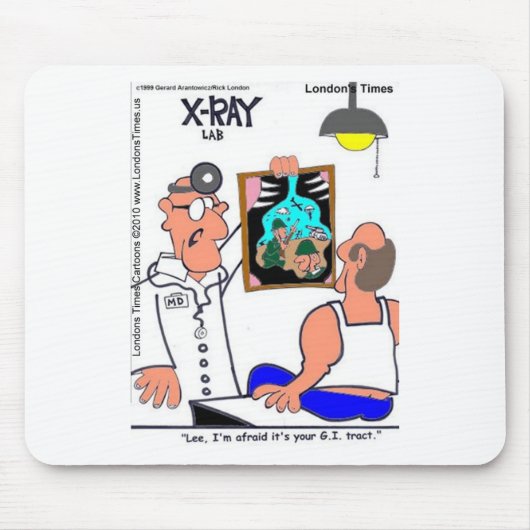 消化管消化管おもしろい医療ティーのギフト マウスパッド (正面)