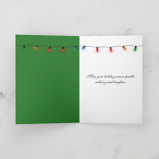 消印付きクリスマスツリー シーズンカード (内部)