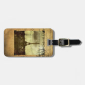 消印付きパリ荷物タグ ラゲッジタグ (正面横)