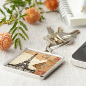 消印、パリ キーホルダー (側面)