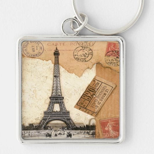 消印、パリ キーホルダー (正面)