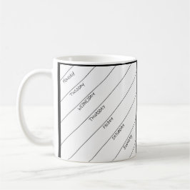 消去の毎日のプランナーのマグを乾燥して下さい コーヒーマグカップ