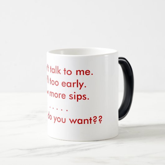 消失の朝の気分のコーヒーのコップ モーフィングマグカップ (正面右)