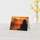 消息歌の共感書 カード (黄色い花)