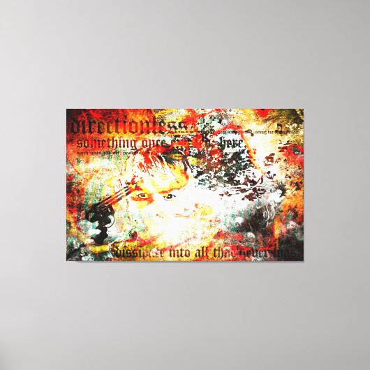 消散する キャンバスプリント (正面)