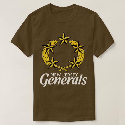 消滅したニュージャージーの将軍チーム Tシャツ (デザイン正面)