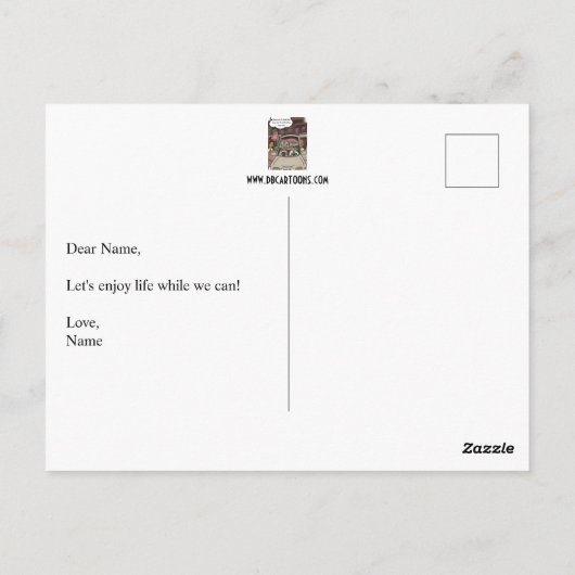 消滅 ポストカード (裏面)