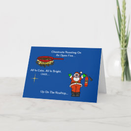 消火おもしろい器クリスマスカード付きサンタ カード