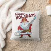 消火クリスマスサンタクロース消防士 クッション (ブランケット)