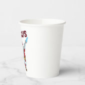 消火クリスマスサンタクロース消防士 紙コップ (左)