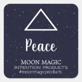 消火サイン確認意思キャンドルラベル スクエアシール (正面)