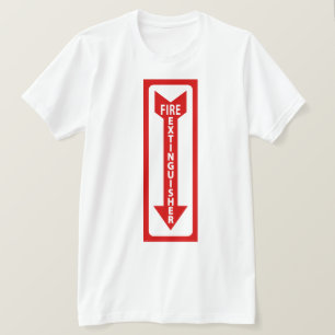 消火器のサイン Tシャツ