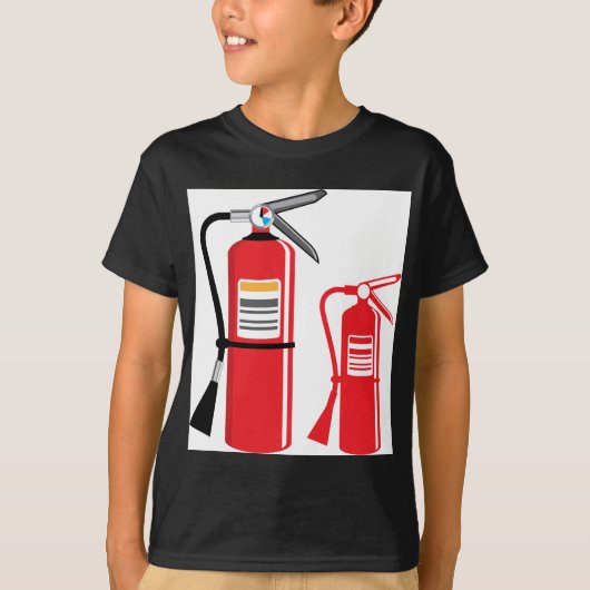 消火器のベクトル Tシャツ (正面)