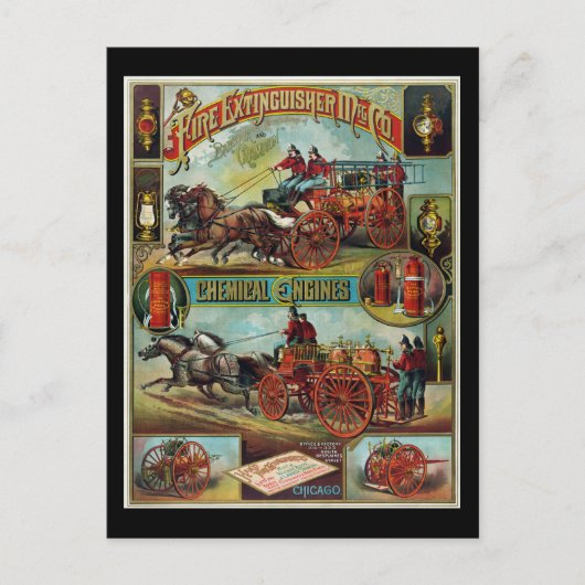 消火器の製造 ポストカード (正面)
