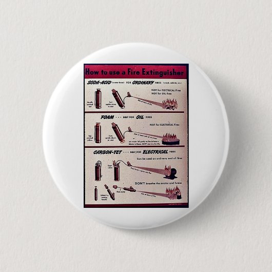 消火器を使用する方法 缶バッジ (正面)