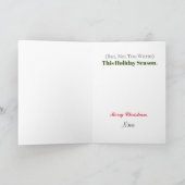 消火器クリスマスカード カード (内部)