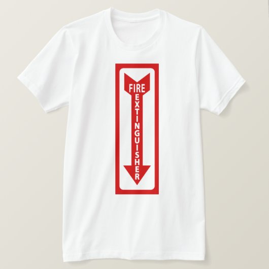 消火器サイン Tシャツ (デザイン正面)