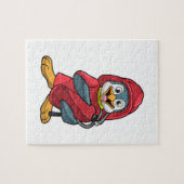 消火器付き消防士ペンギン ジグソーパズル (横)