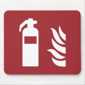 消火器安全標識 マウスパッド (正面)