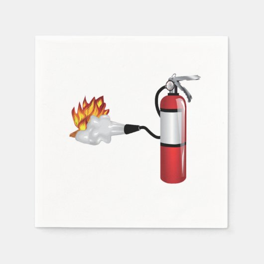 消火器消火紙ナプキンス スタンダードカクテルナプキン (正面)