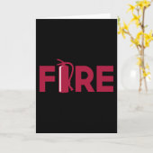 消火器消防士卒業 カード (黄色い花)