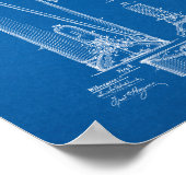 消火器特許 – 青写真 ポスター (角)