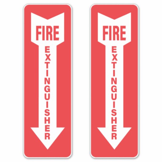 消火器2の署名パック シール (正面)