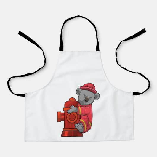 消火栓付き消防士としてコアラ エプロン (正面)