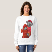 消火栓付き消防士としてコアラ スウェットシャツ (正面フル)