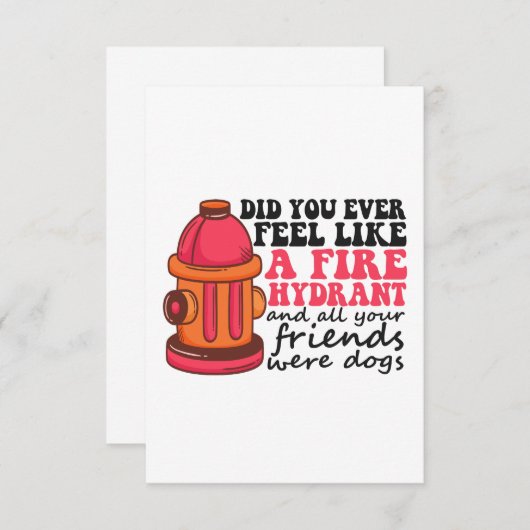 消火栓感じ火兵の贈り物は? サンキューカード (正面/裏面)