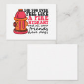 消火栓感じ火兵の贈り物は? ノートカード (正面/裏面)