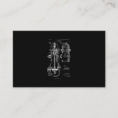 消火栓特許消防士が男性に女性を贈る 名刺 (正面)