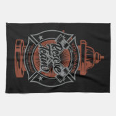 消火栓ADD NAME消防士救助チーム キッチンタオル (横)