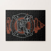 消火栓ADD NAME消防士救助チーム ジグソーパズル (横)