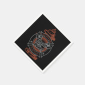 消火栓ADD NAME消防士救助チーム スタンダードカクテルナプキン (角)