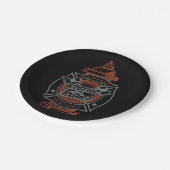 消火栓ADD NAME消防士救助チーム ペーパープレート (アングル)