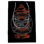 消火栓ADD NAME消防士救助チーム ミディアムペーパーバッグ (正面)