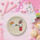 消火機消火紙プレート ペーパープレート (パーティー)