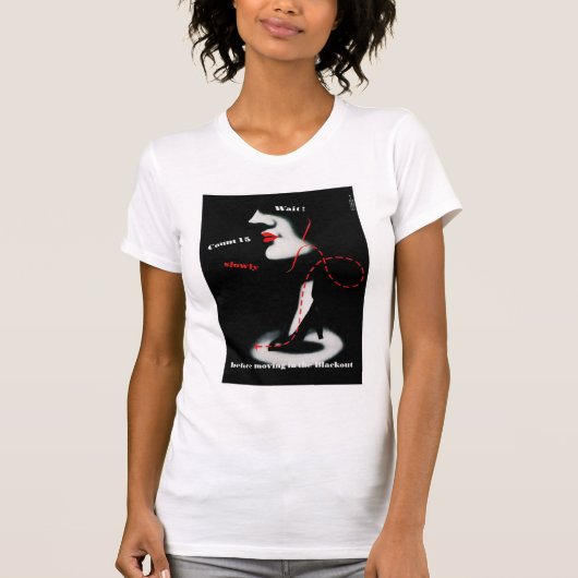 消灯前に移動するまで待って ~ Tシャツ (正面)