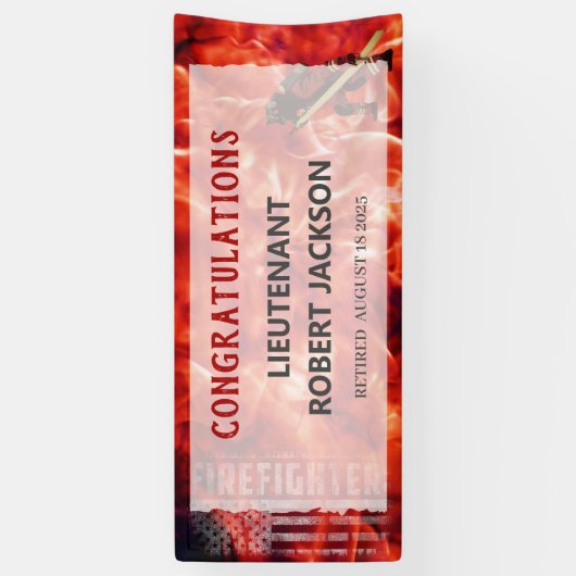 消炎旗フラムリタイアメントバナー 横断幕 (縦)